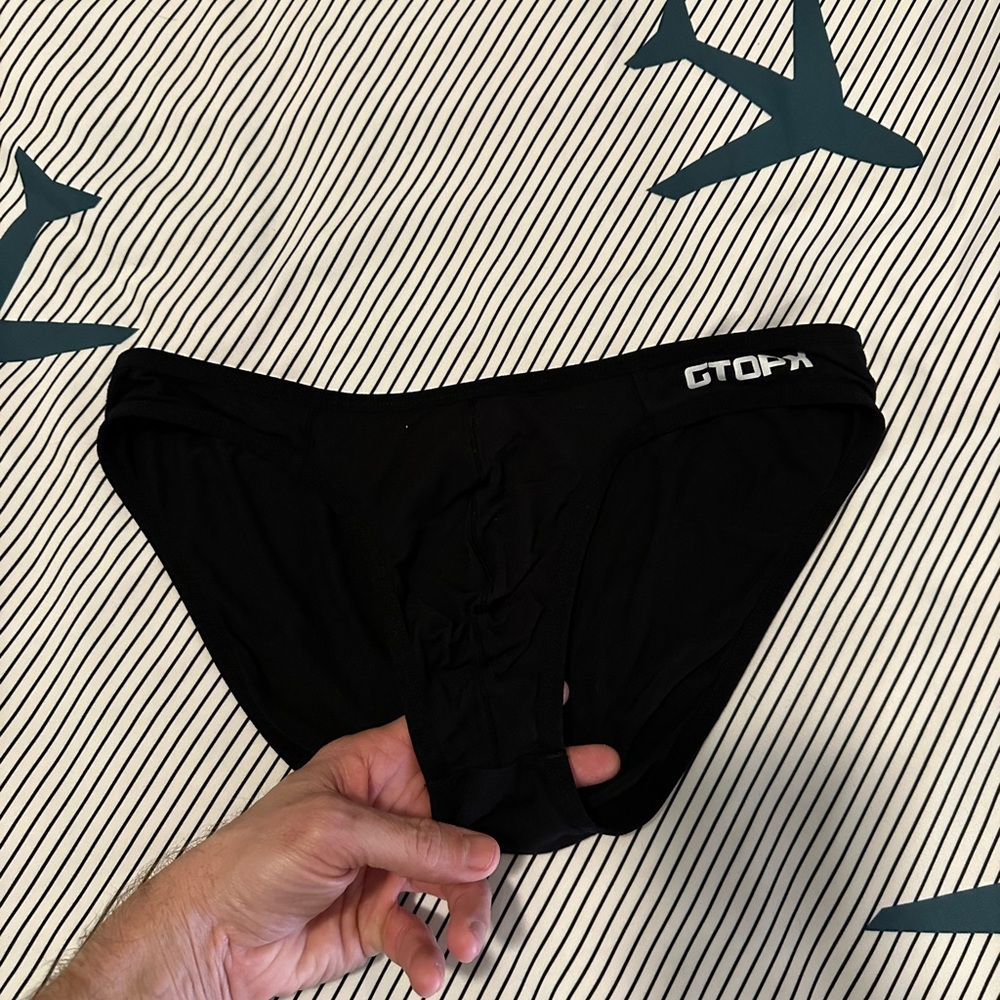 Men’s bikini brief underwear. Medium.